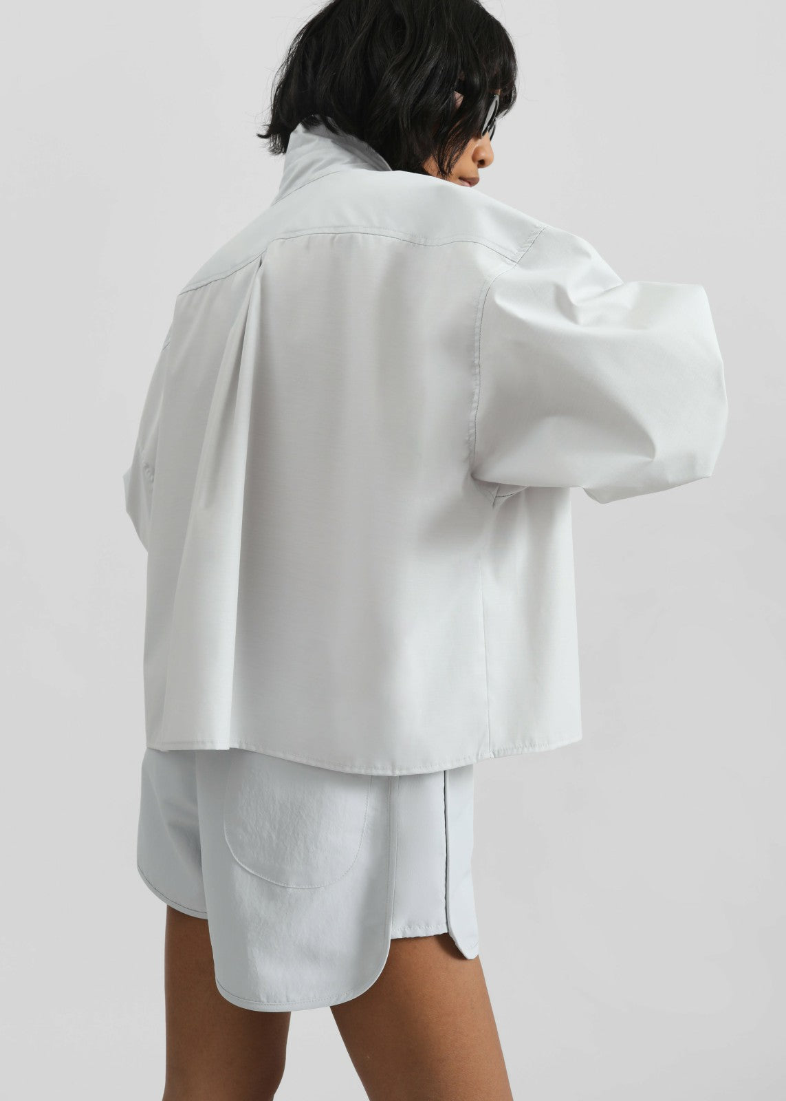 Kersey Boxy Shirt - Light Grey