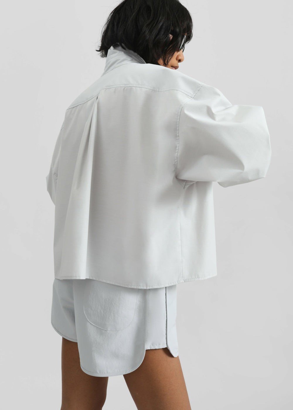 Kersey Boxy Shirt - Light Grey