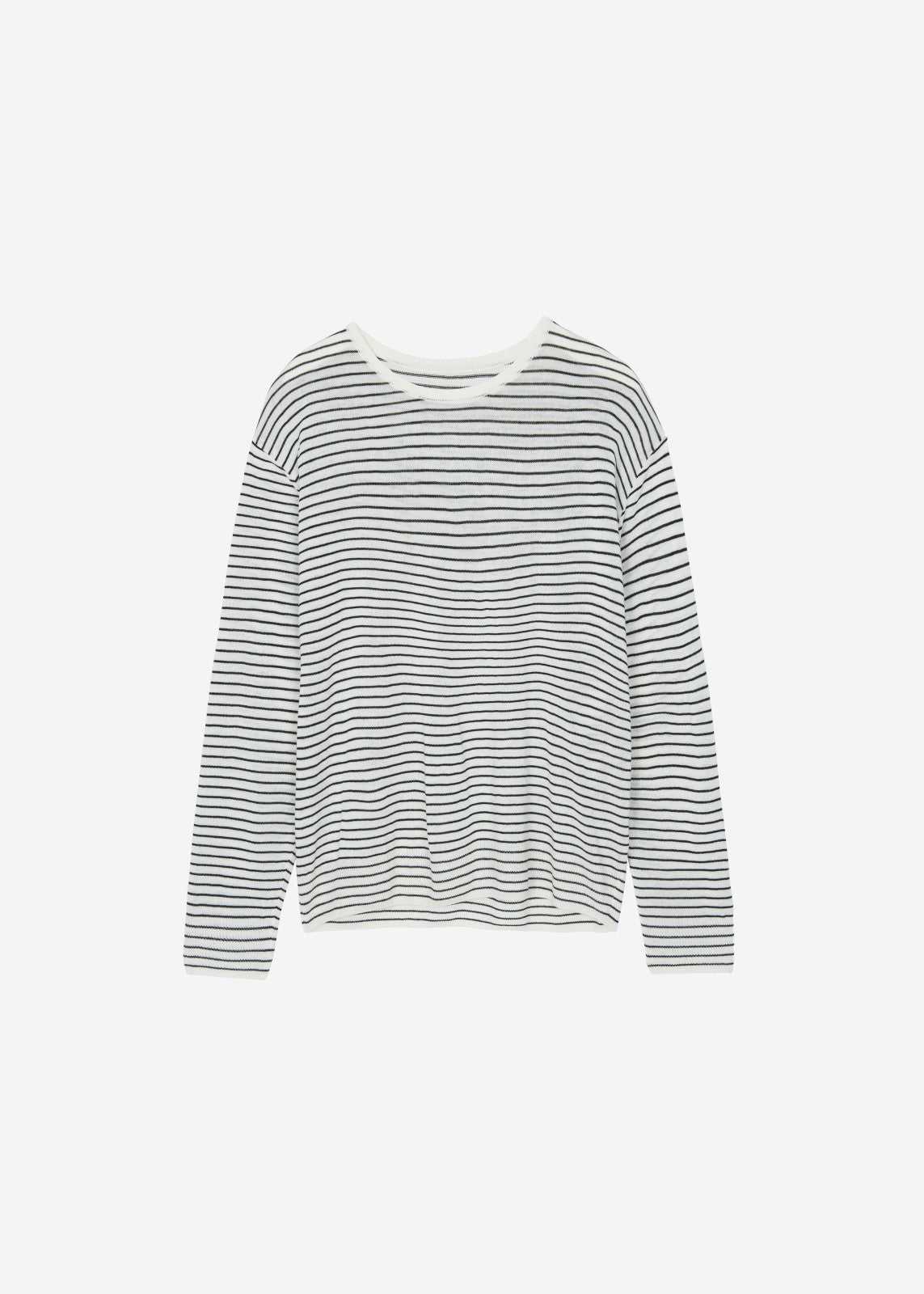Iven Knit Pullover - White/Black Stripe