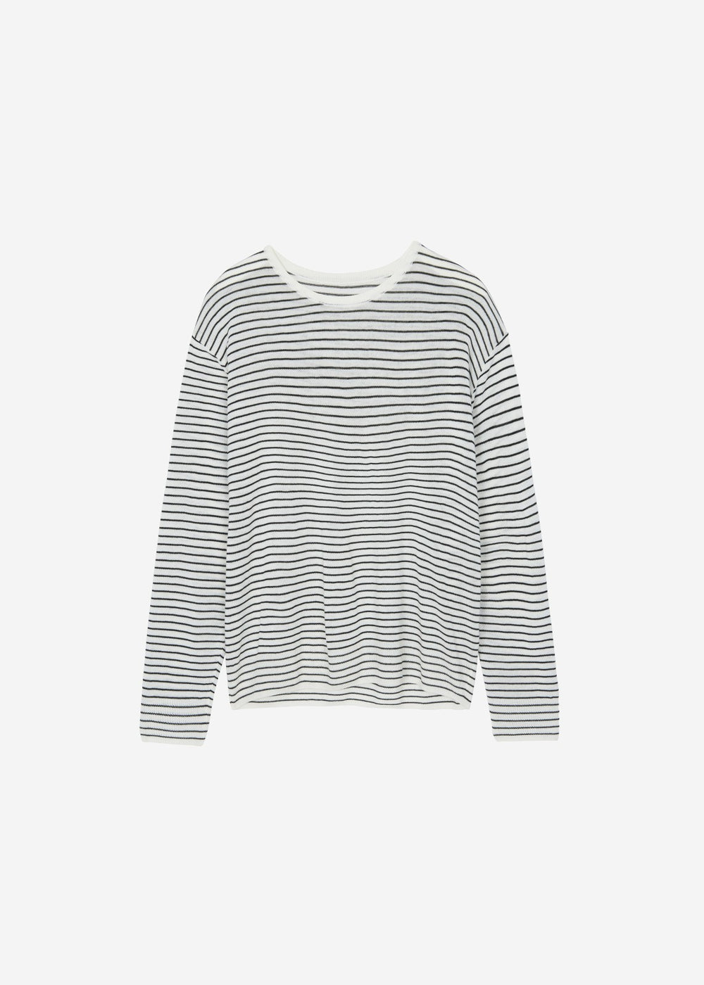 Iven Knit Pullover - White/Black Stripe