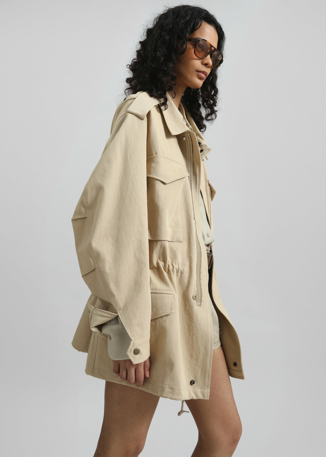 Toran Cargo Jacket - Beige