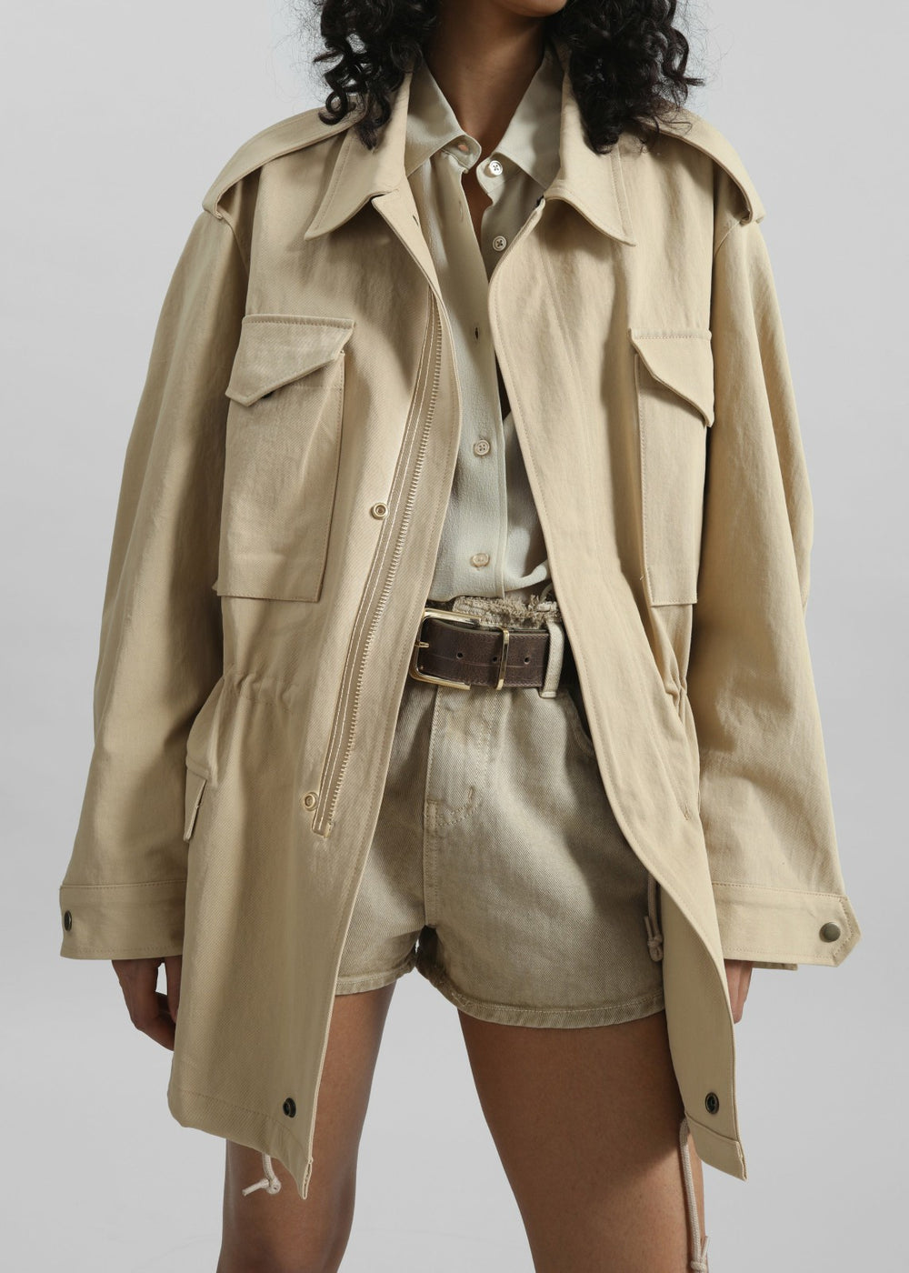 Toran Cargo Jacket - Beige