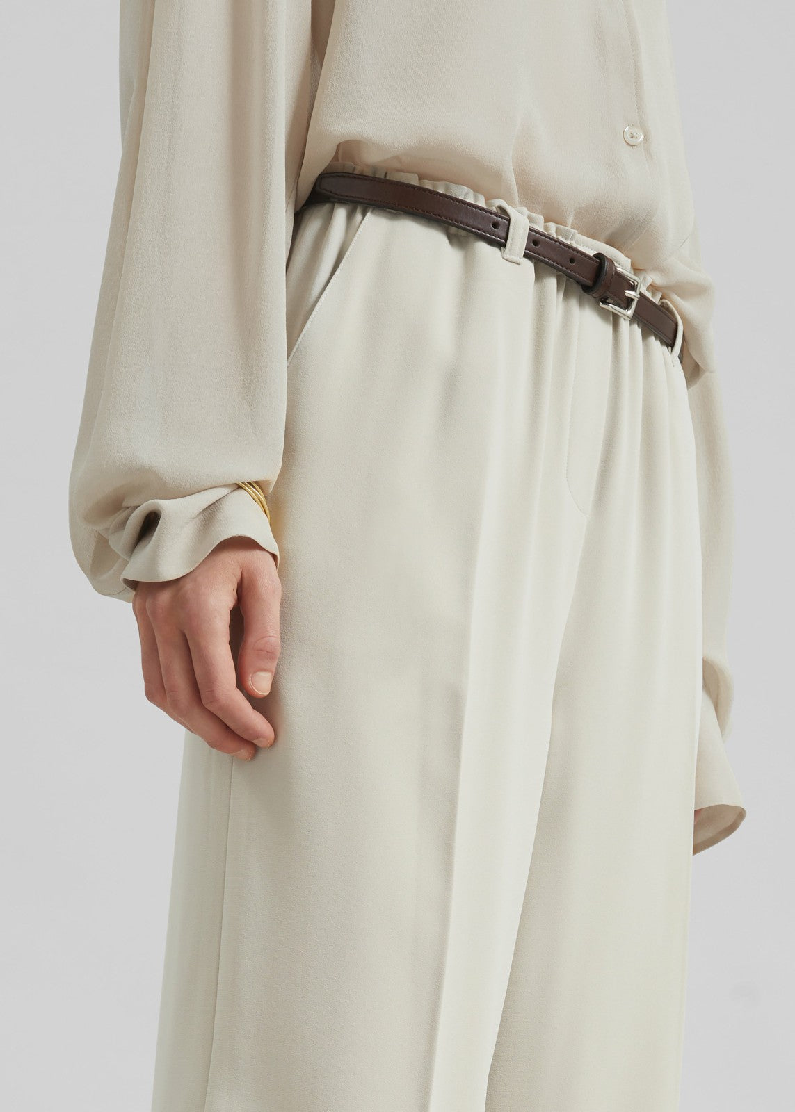 Hamnoy Straight Pants - Light Beige