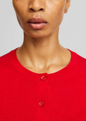 By Malene Birger Montie Cardigan - Pompeian Red