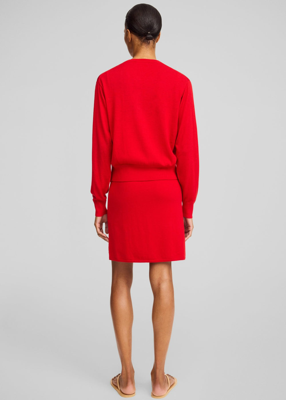By Malene Birger Montie Cardigan - Pompeian Red
