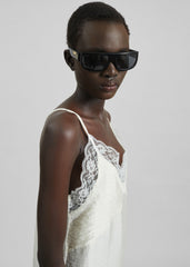 Elvina Lace Trim Slip Dress - Cream
