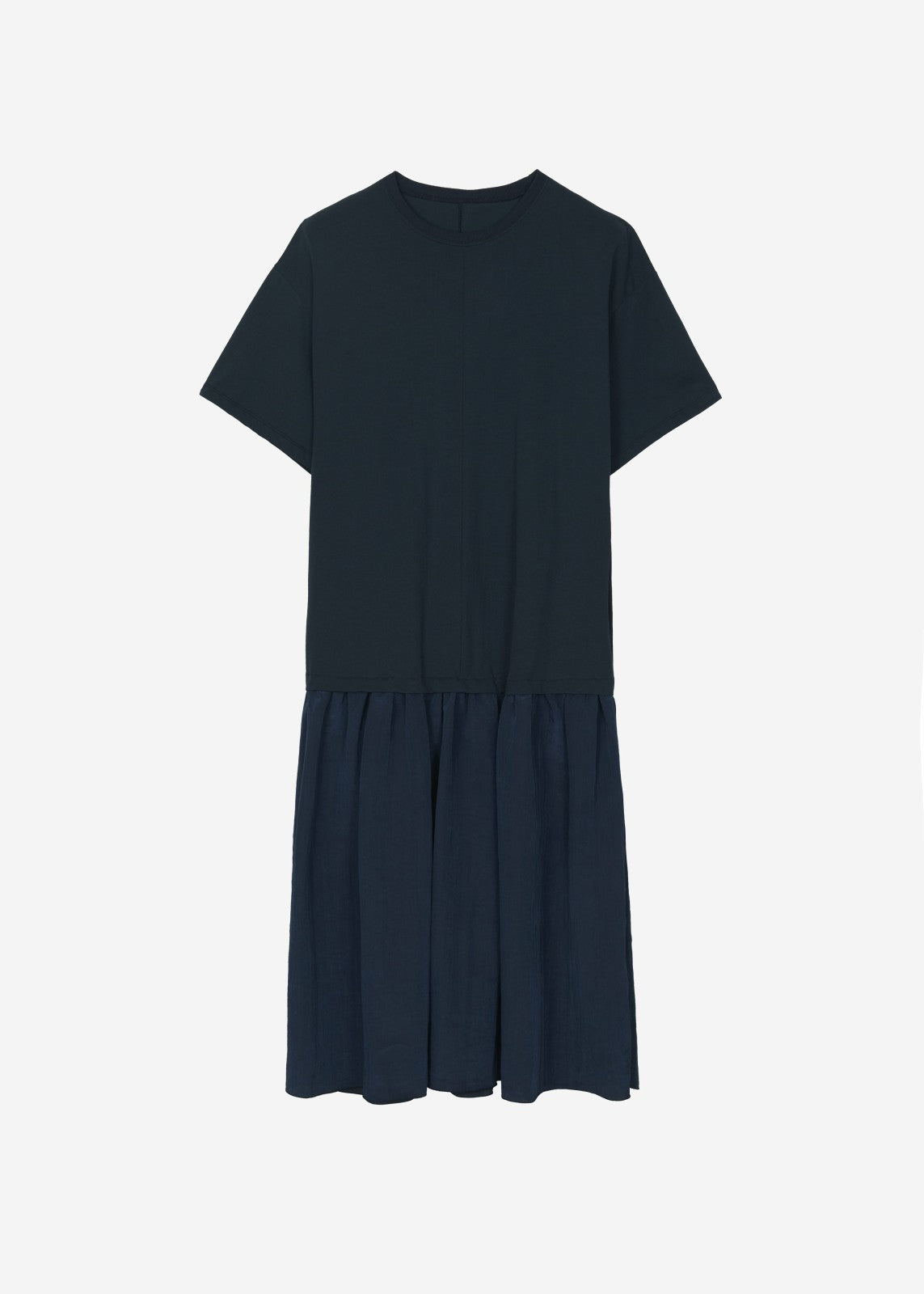 Endell Drop-Waist T-Shirt Dress - Navy