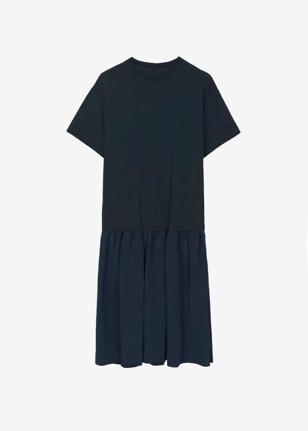 Endell Drop-Waist T-Shirt Dress - Navy