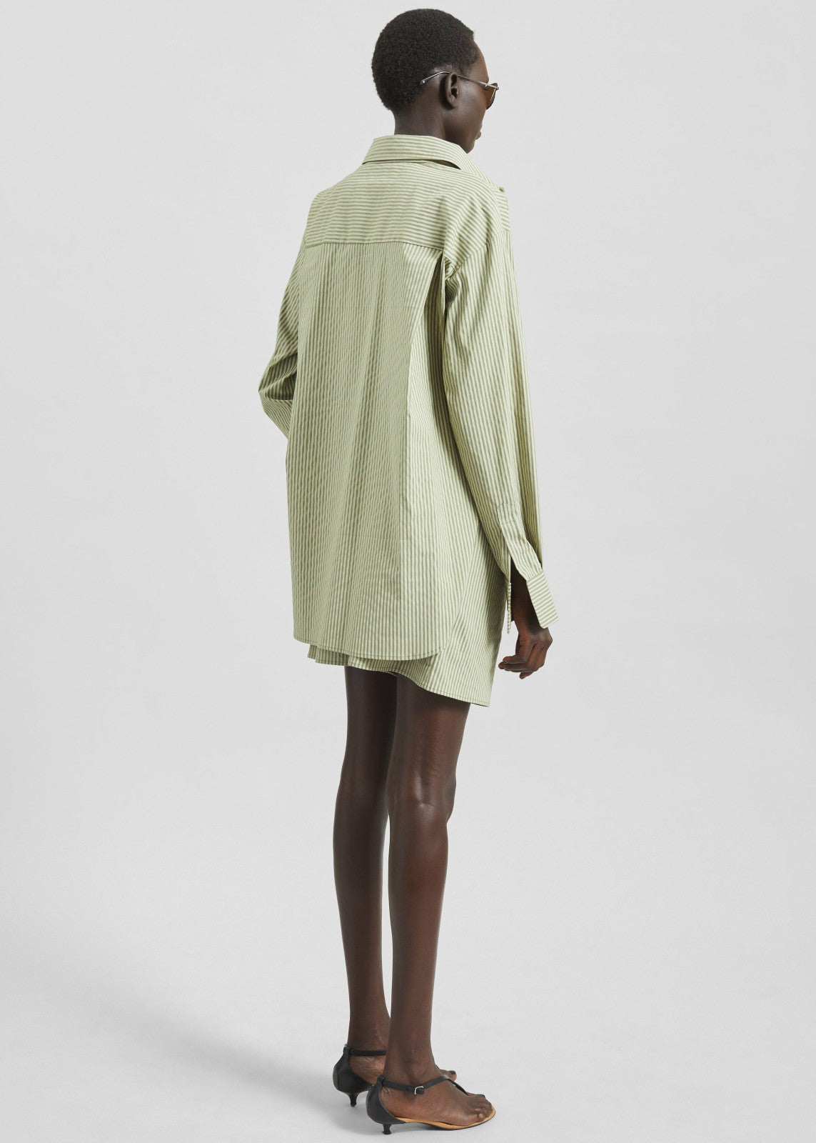 Lui Shirt - Green Stripe