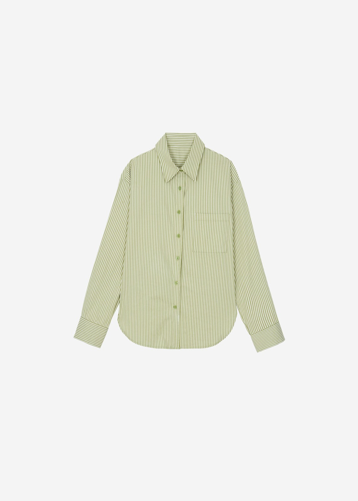 Lui Shirt - Green Stripe