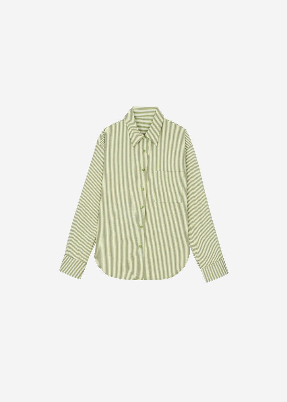 Lui Shirt - Green Stripe