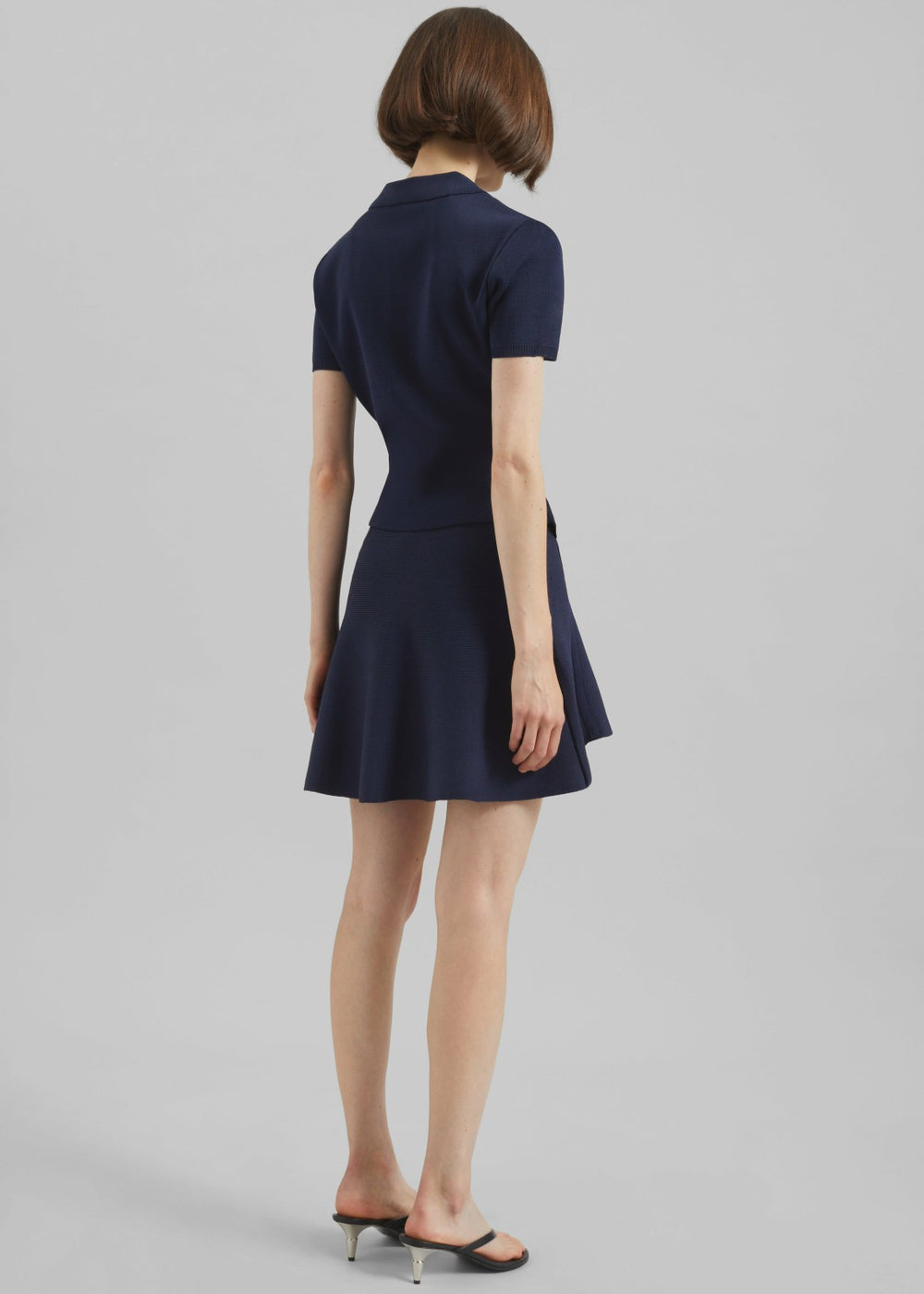 Kiama Sculpted Mini Skirt - Navy