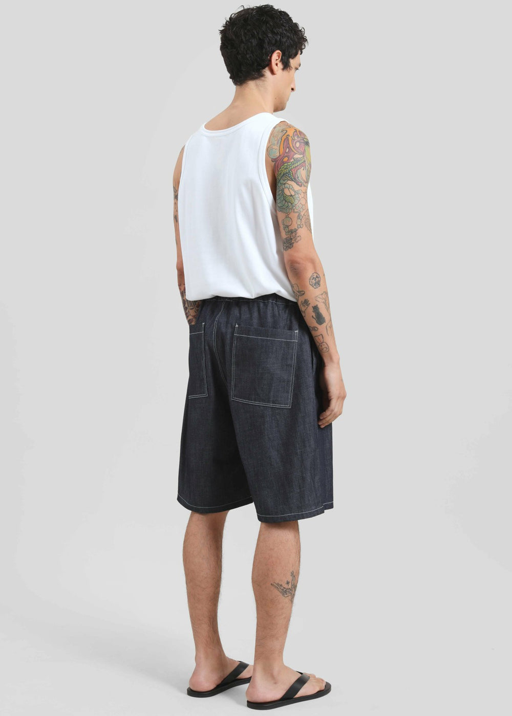 Axton Denim Shorts - Dark Wash
