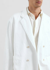 Denaye Cotton Blazer - White