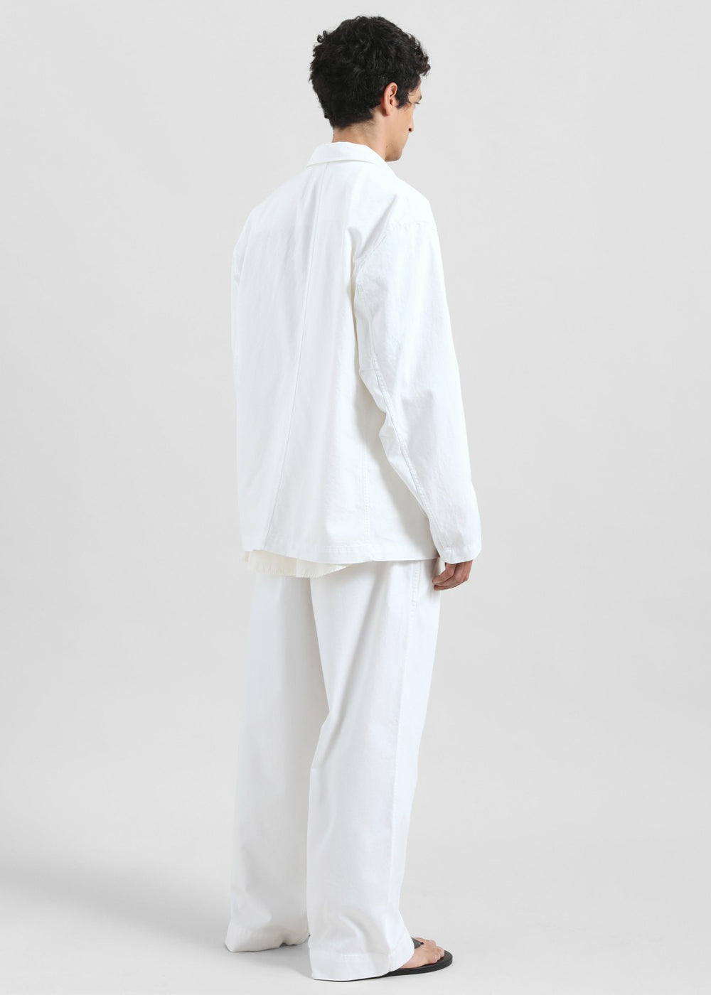 Denaye Cotton Blazer - White