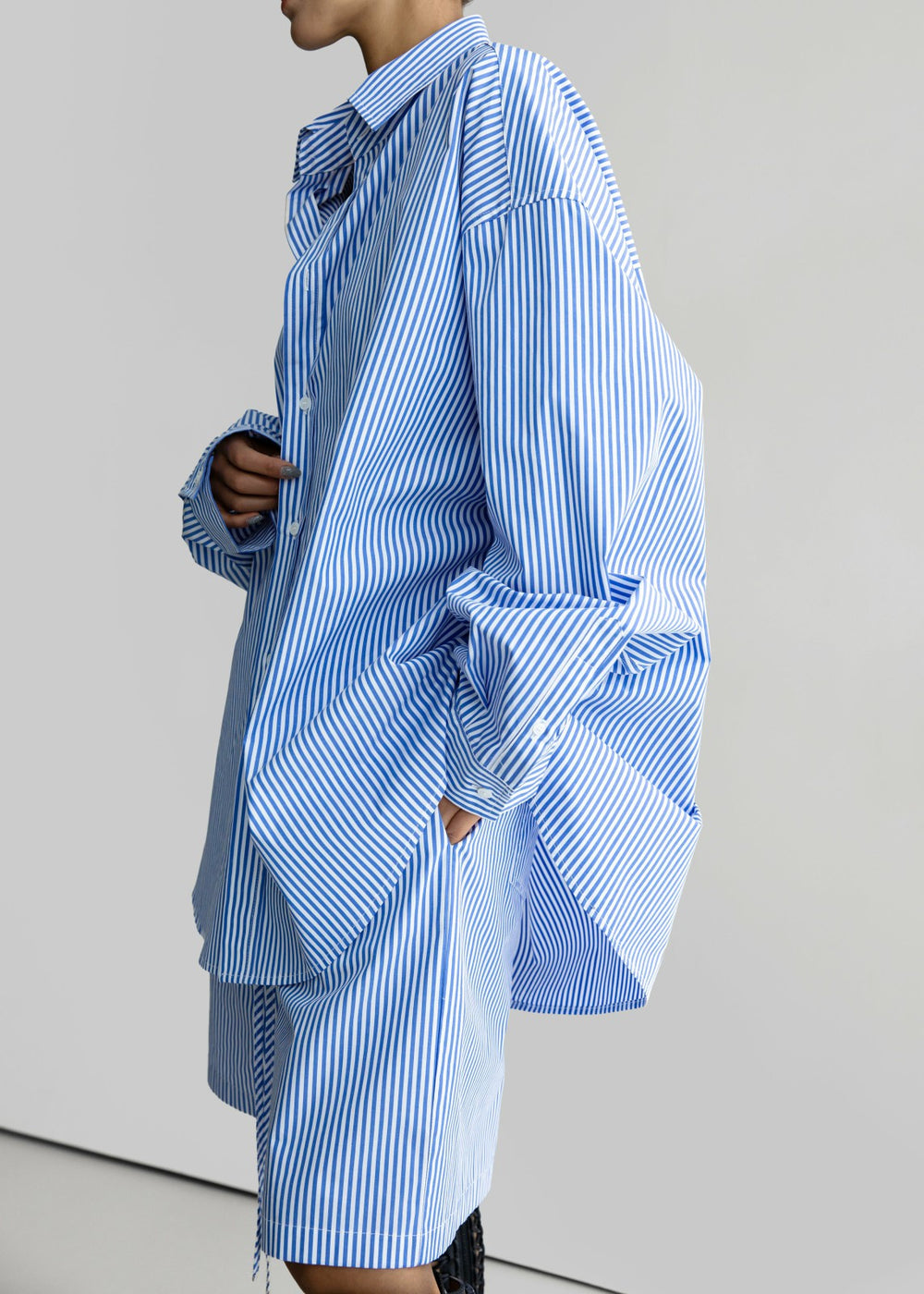 Rimini Bermuda Shorts - Blue/White Stripe