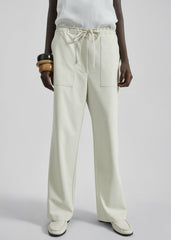 Ronne Straight Trousers - Cream