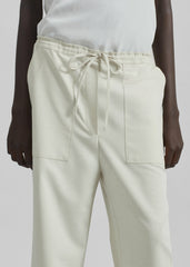 Ronne Straight Trousers - Cream