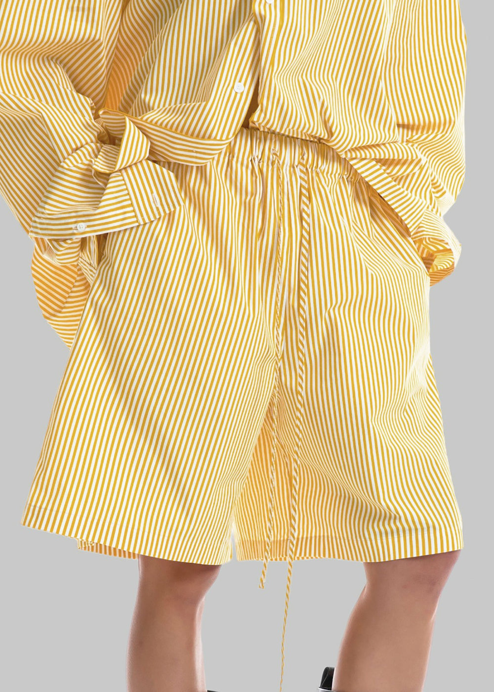 Rimini Bermuda Shorts - Yellow/White Stripe