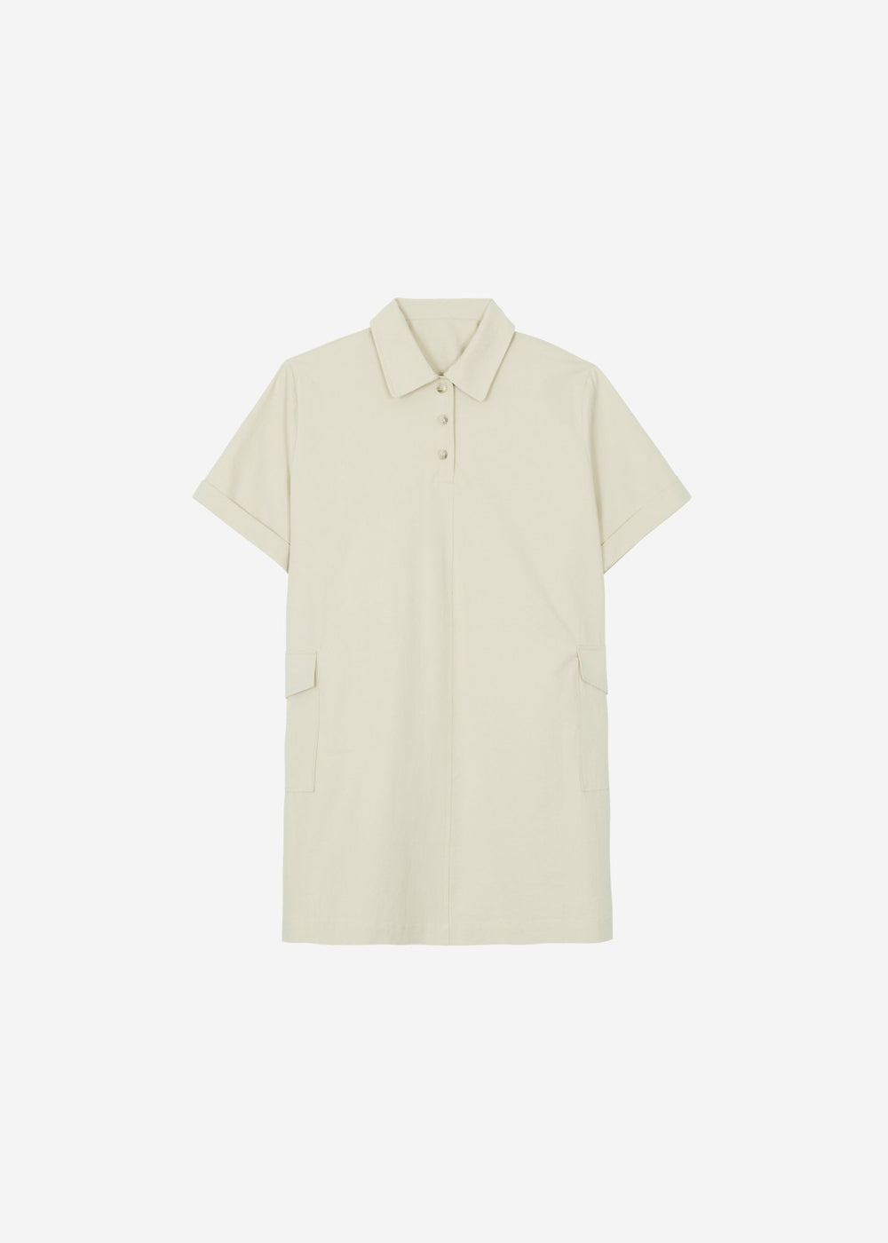 Tilba Polo Mini Dress - Beige