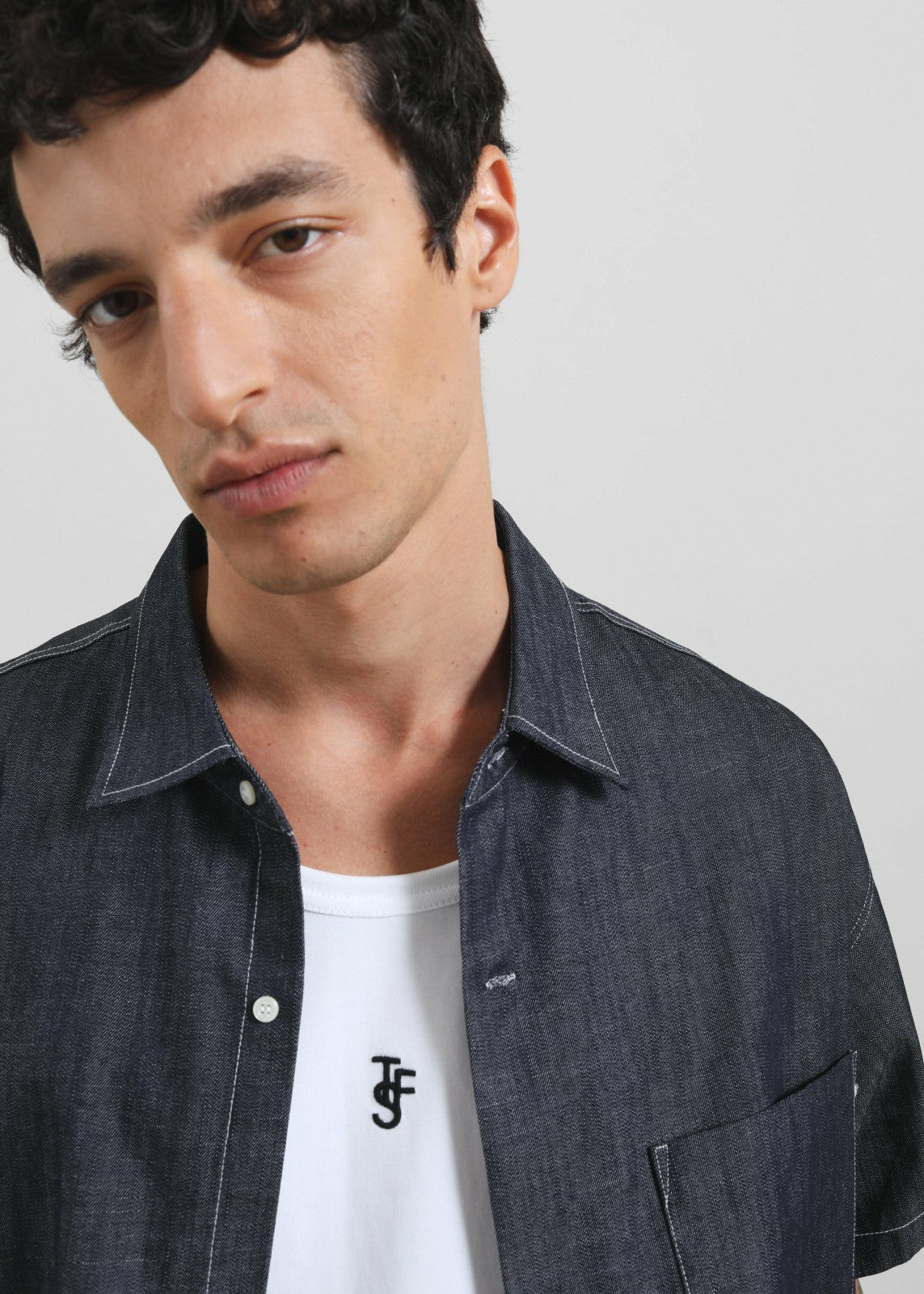 Axton Denim Shirt - Dark Wash