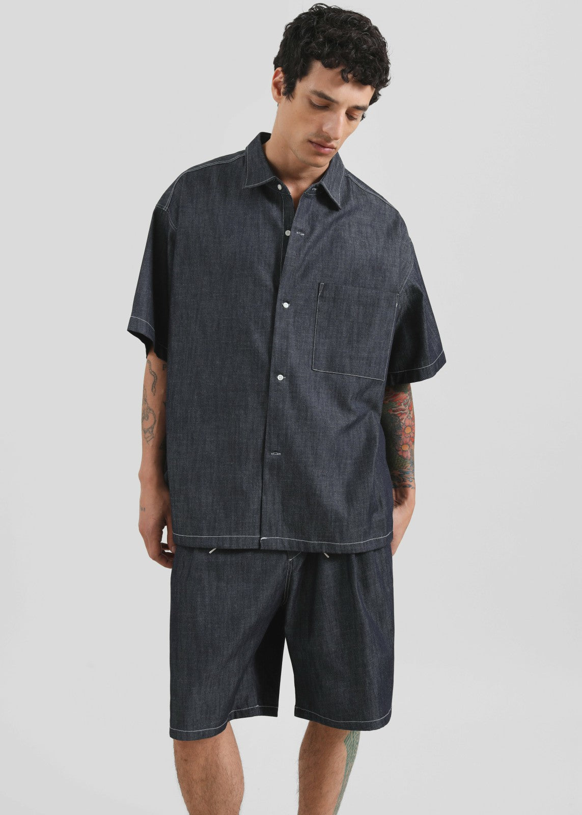 Axton Denim Shirt - Dark Wash