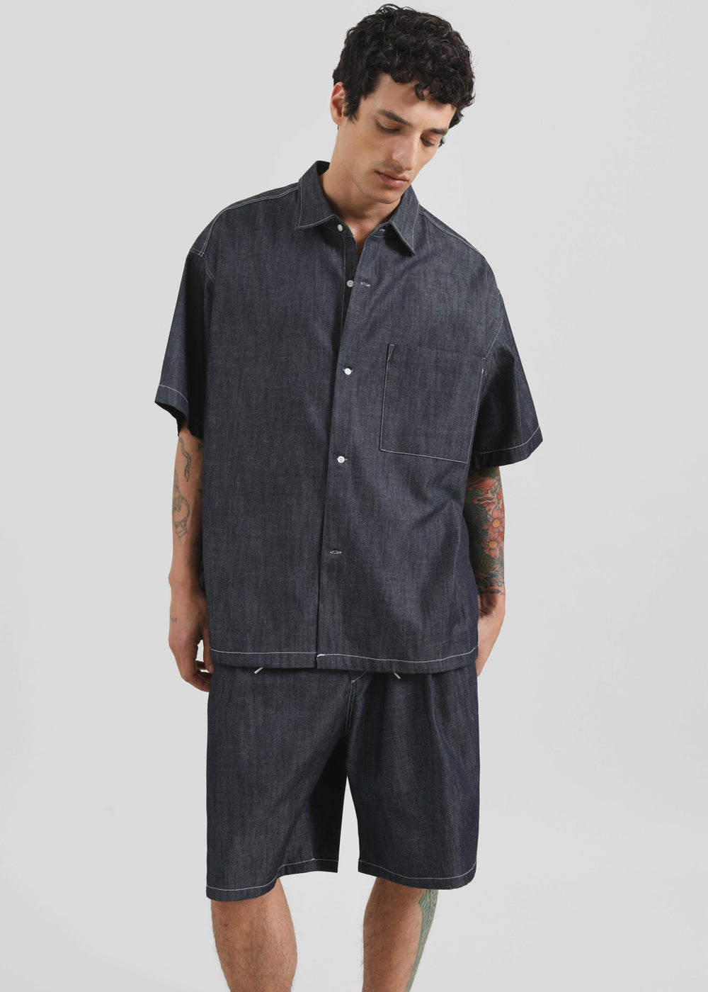 Axton Denim Shirt - Dark Wash