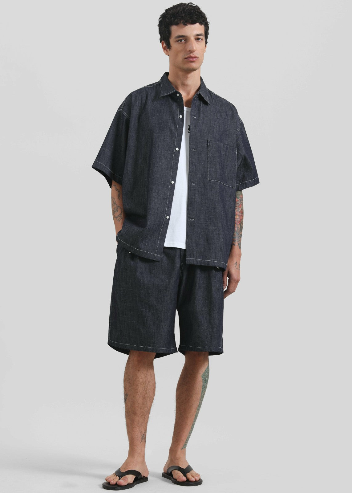 Axton Denim Shirt - Dark Wash