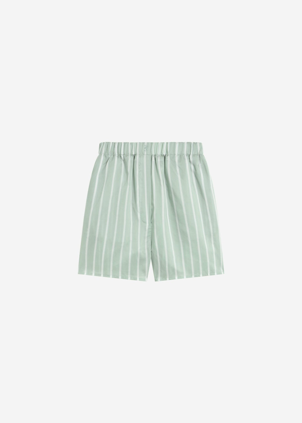 Lui Silk Boxer Shorts - Green Stripe