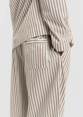 Tekla Poplin Pyjama Pants - Hopper Stripes