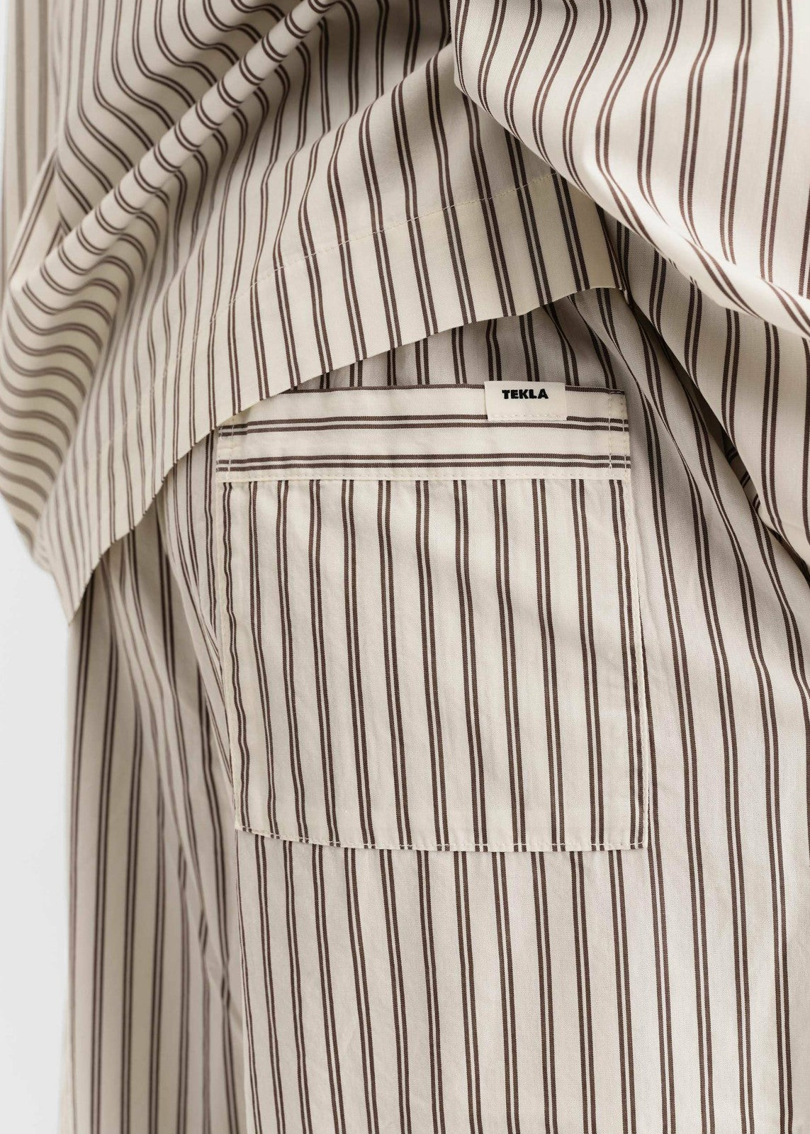 Tekla Poplin Pyjama Pants - Hopper Stripes