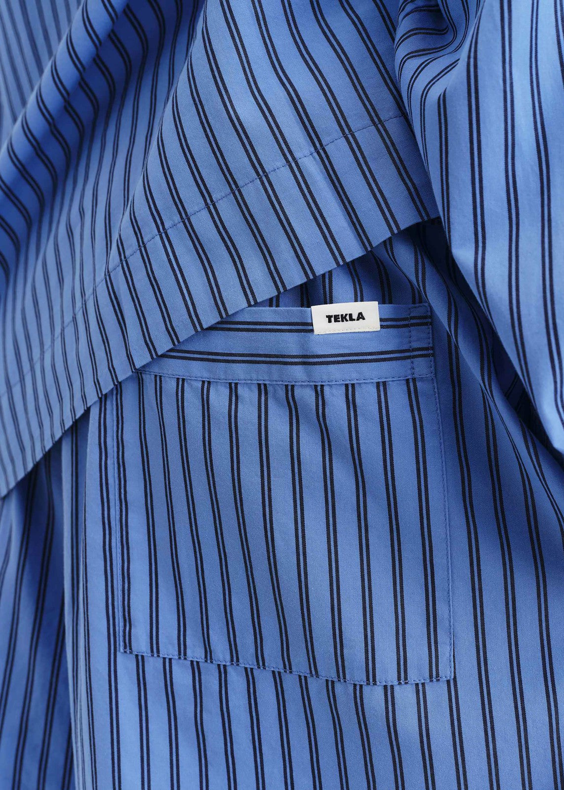 Tekla Poplin Pyjama Shorts - Boro Stripes
