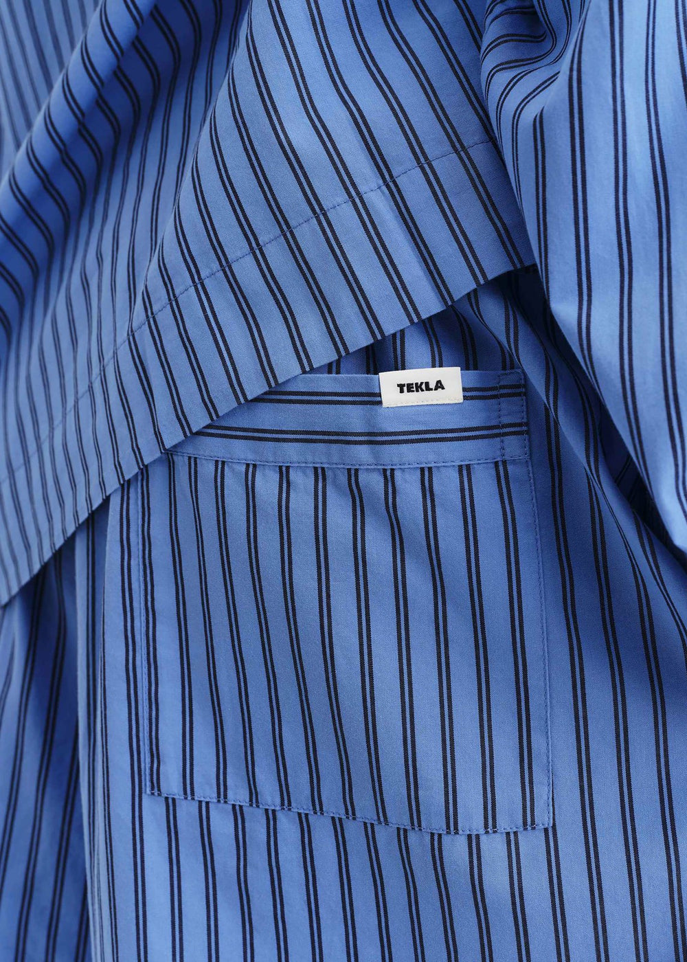Tekla Poplin Pyjama Shorts - Boro Stripes