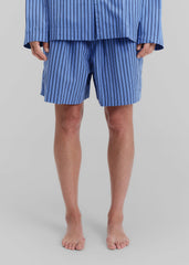 Tekla Poplin Pyjama Shorts - Boro Stripes