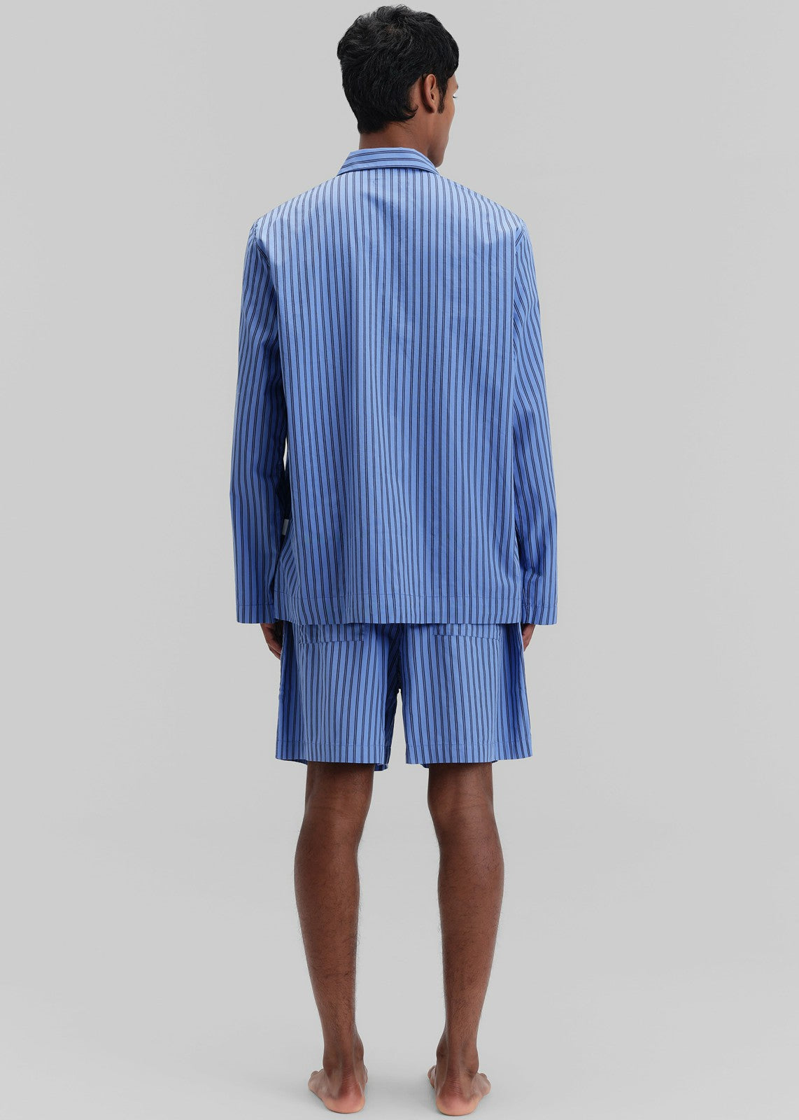Tekla Poplin Pyjama Shorts - Boro Stripes