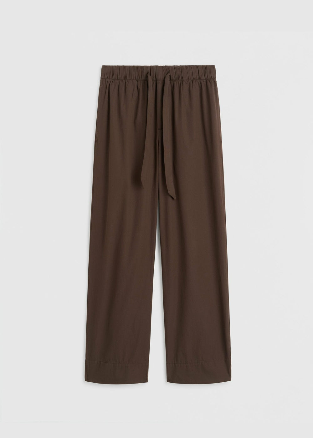 Tekla Poplin Pyjama Pants - Coffee