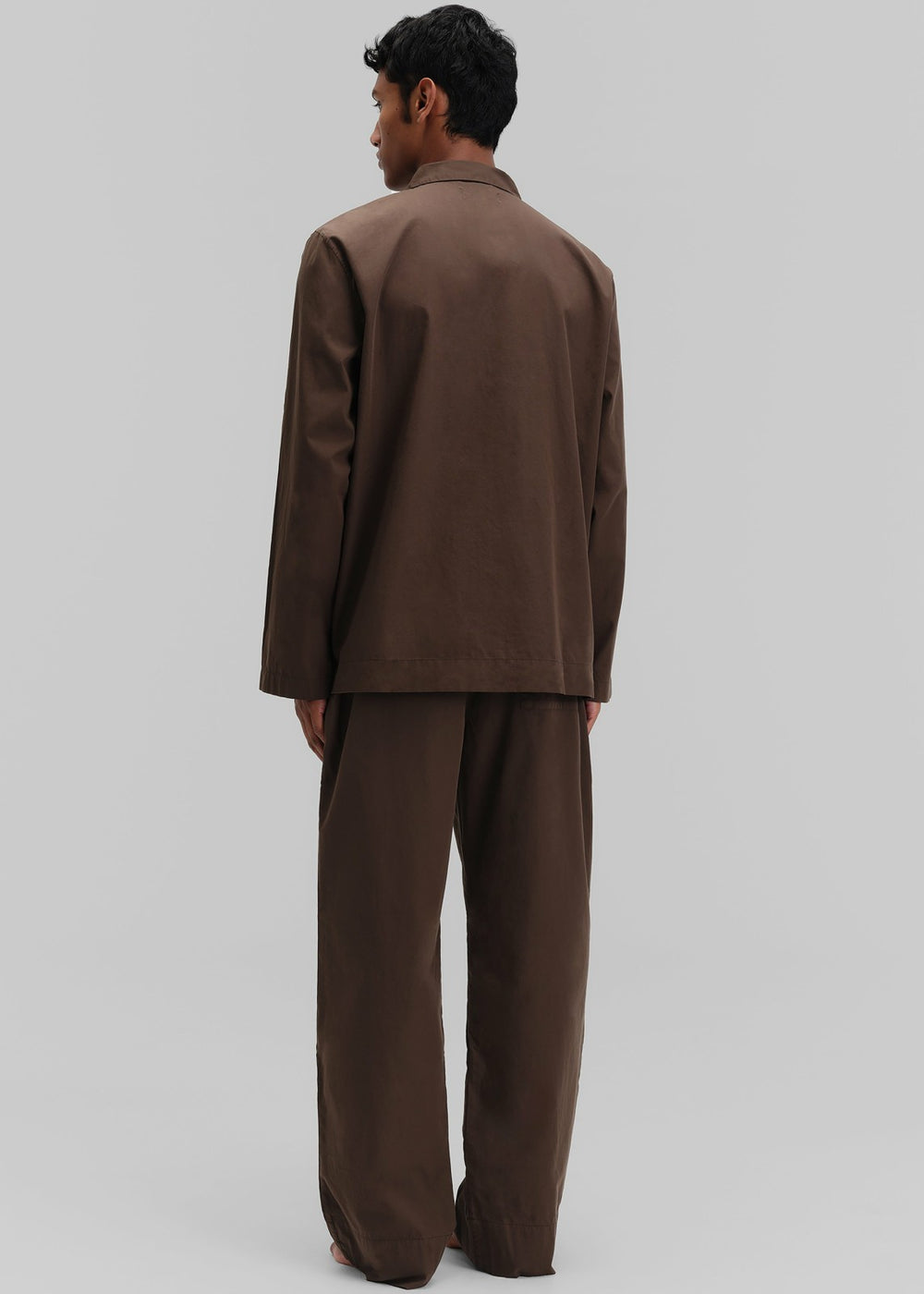 Tekla Poplin Pyjama Pants - Coffee
