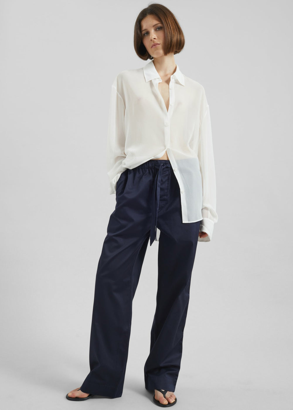 Tekla Sateen Pyjama Pants - Chelsea