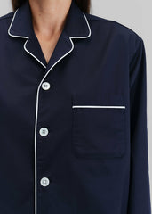 Tekla Sateen Pyjama Shirt - Chelsea
