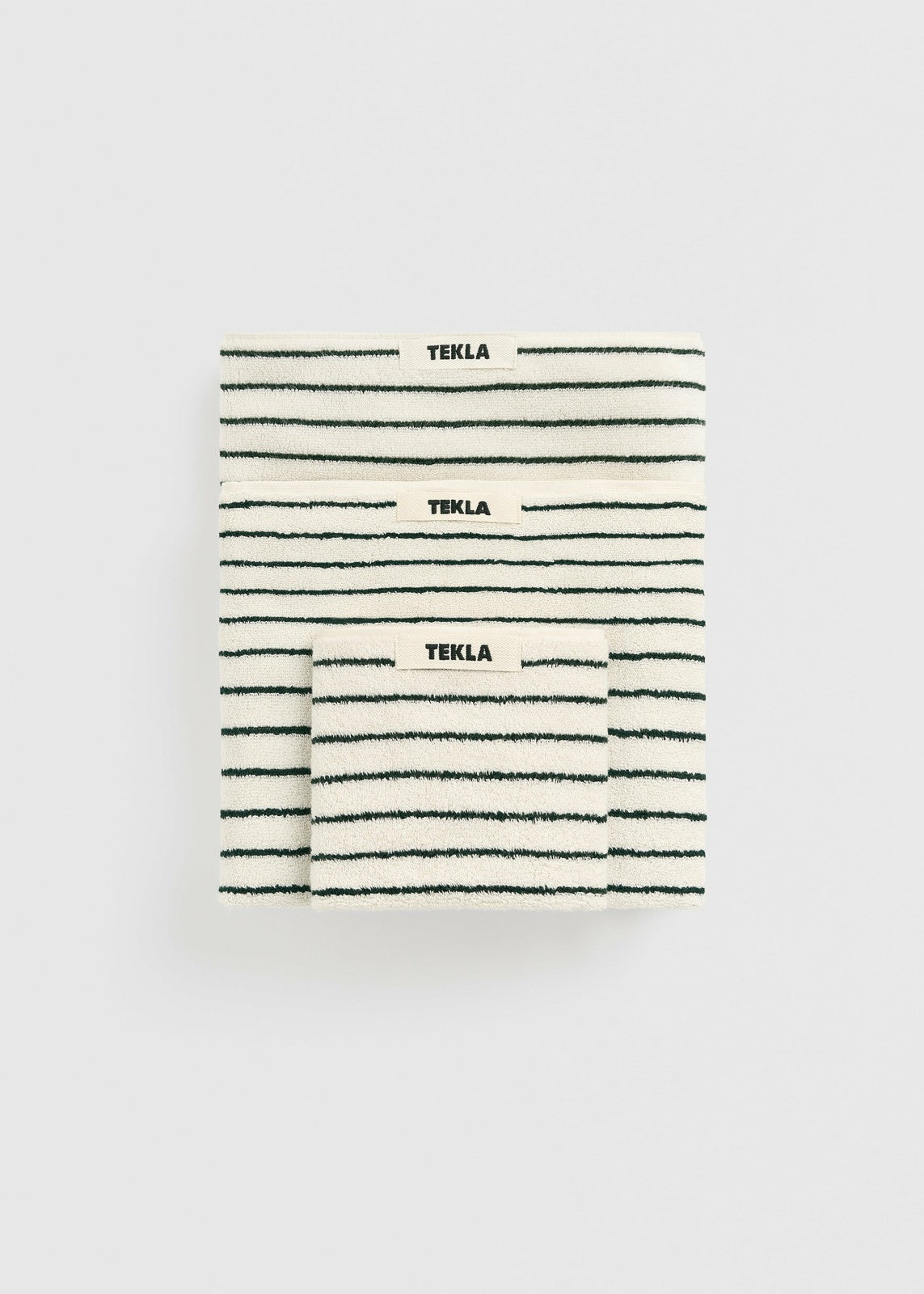 Tekla Towel - Racing Green Stripes