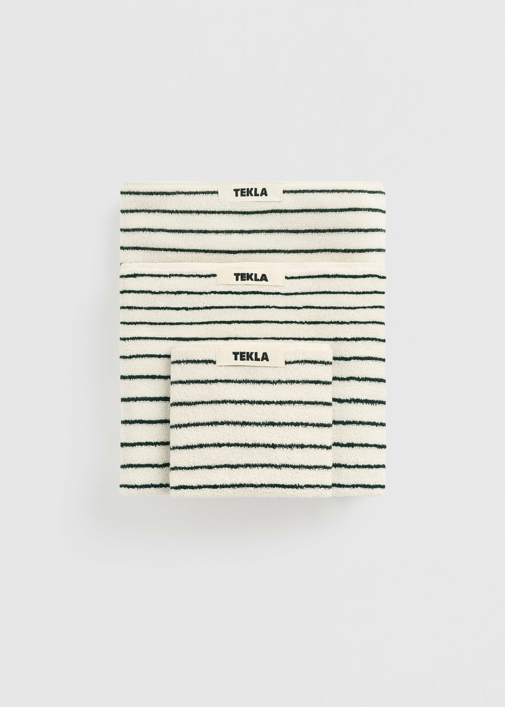 Tekla Towel - Racing Green Stripes