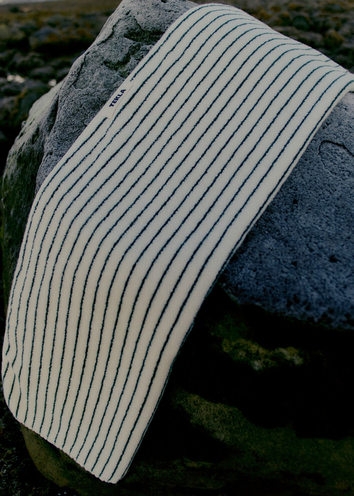 Tekla Towel - Racing Green Stripes