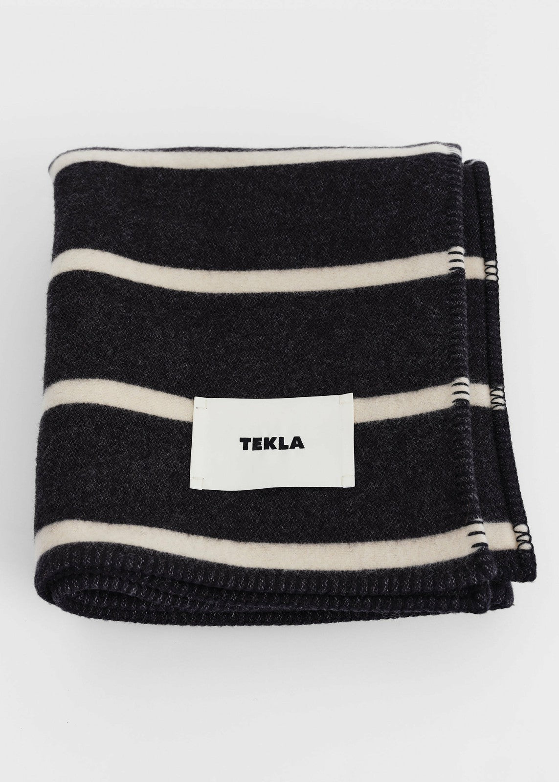 Tekla Lambswool Blanket - Starling Stripes