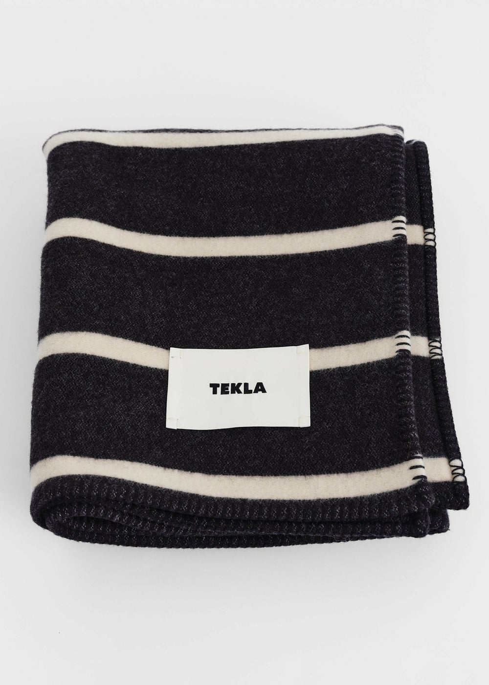 Tekla Lambswool Blanket - Starling Stripes