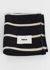 Tekla Lambswool Blanket - Starling Stripes