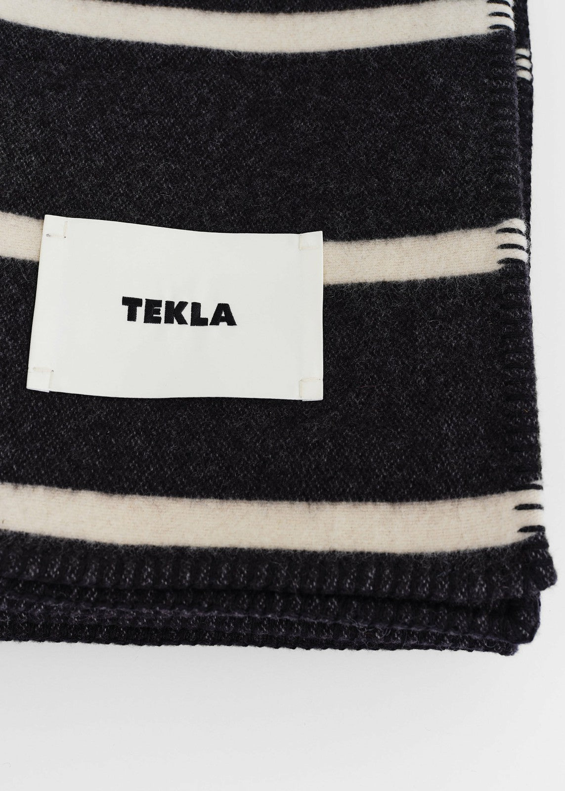 Tekla Lambswool Blanket - Starling Stripes