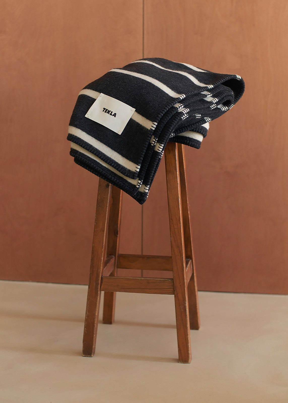 Tekla Lambswool Blanket - Starling Stripes