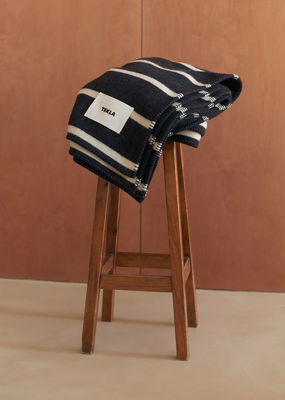 Tekla Lambswool Blanket - Starling Stripes