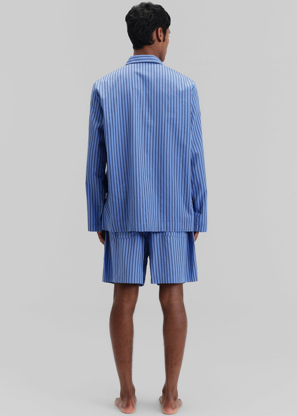 Tekla Poplin Pyjama Shirt - Boro Stripes