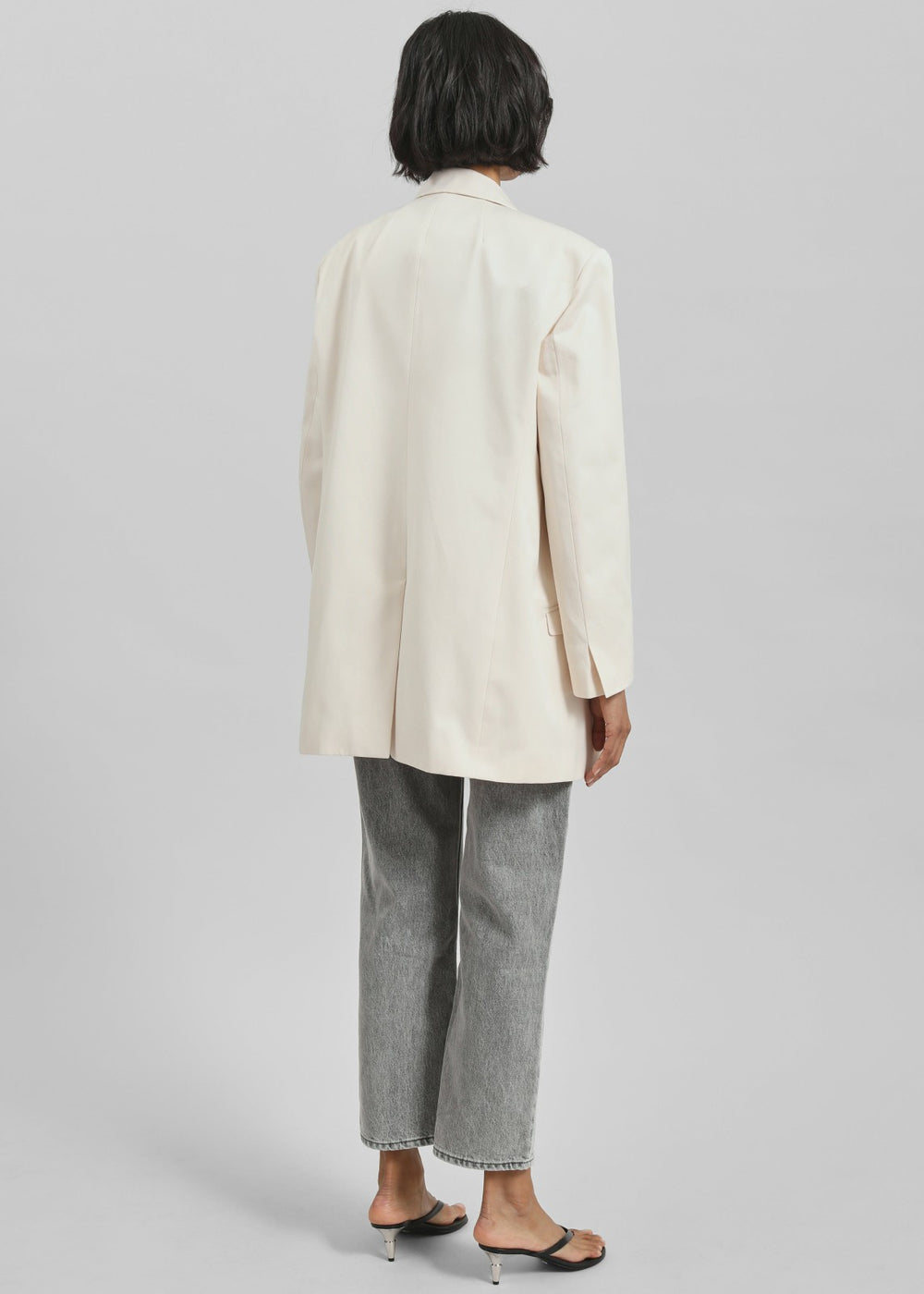 Dunleer Double-Breasted Blazer - Cream